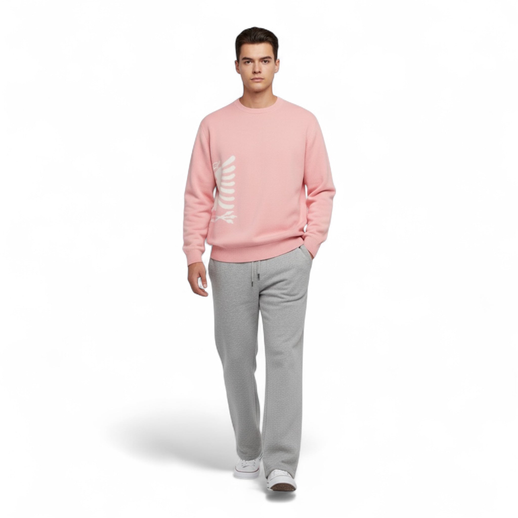"ALBANIA STRICK SWEATER" PINK