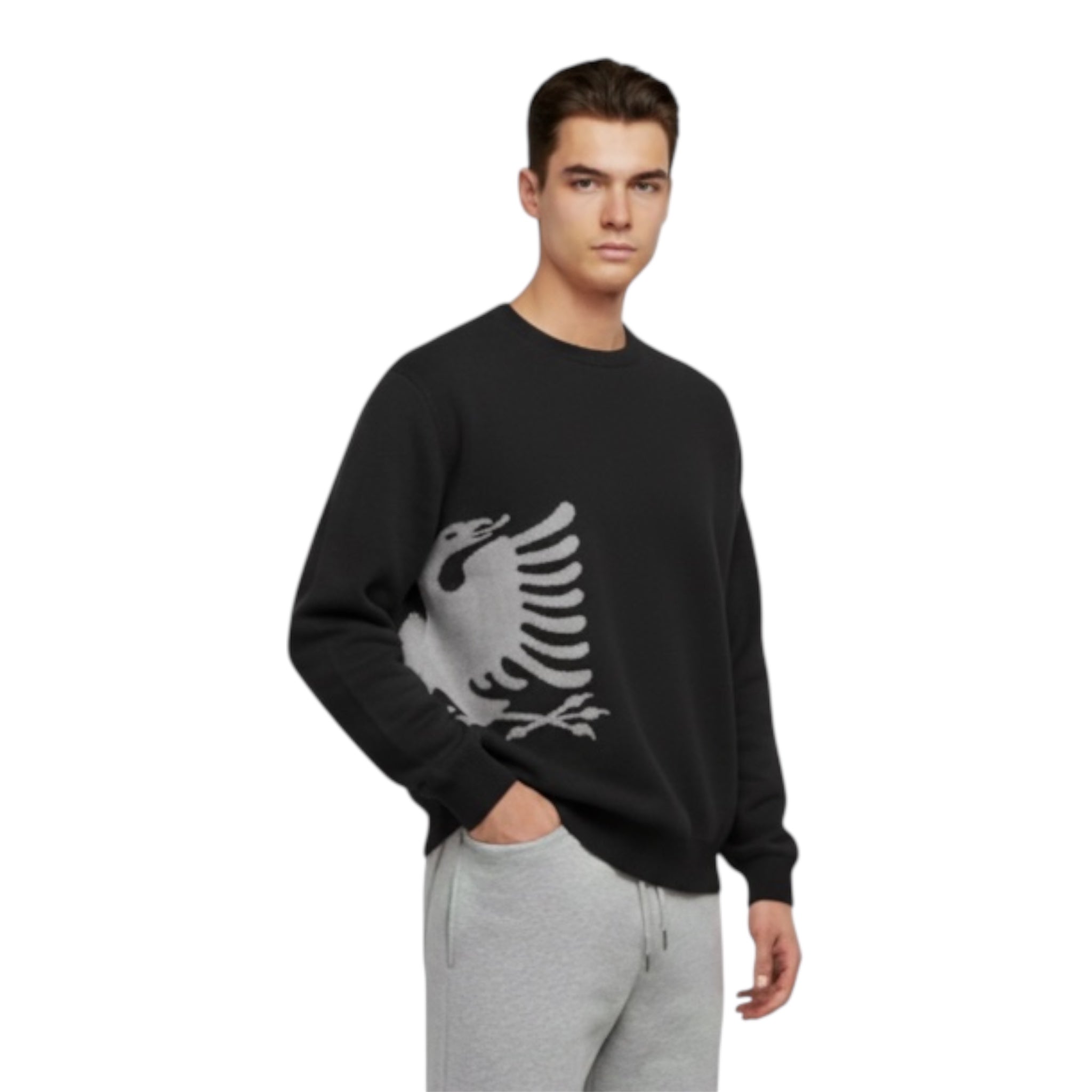 "ALBANIA STRICK SWEATER" SCHWARZ