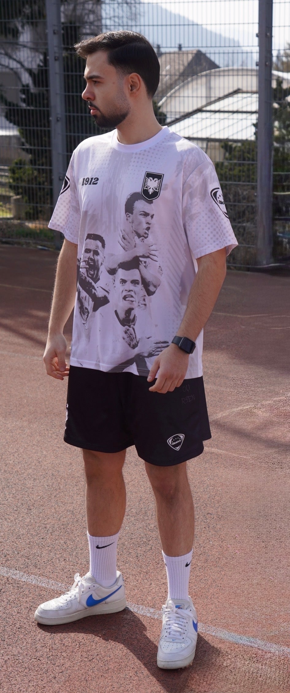 "ALBANIA ICONIC HANDS" TRIKOT WHITE