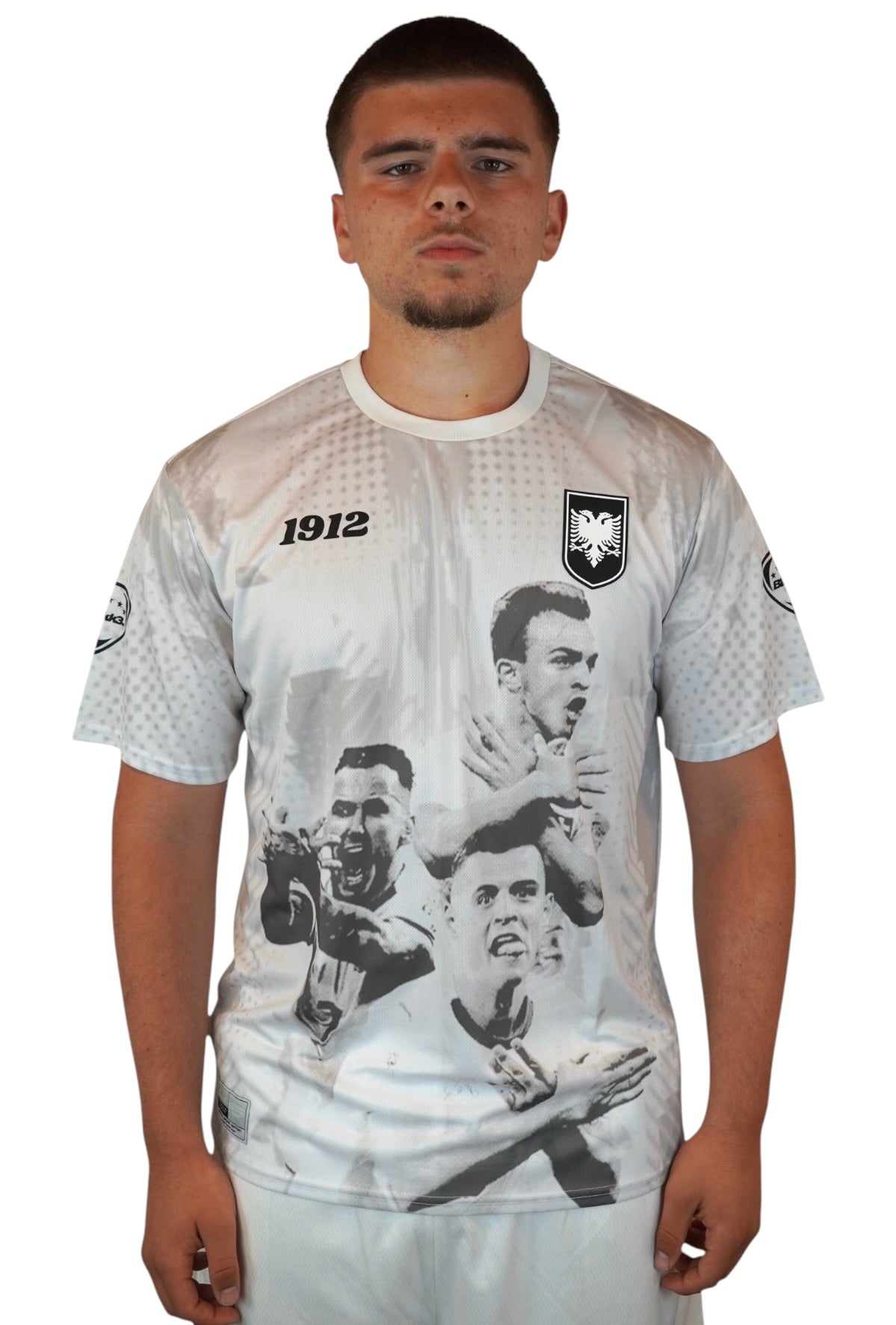 "ALBANIA ICONIC HANDS" JERSEY WHITE