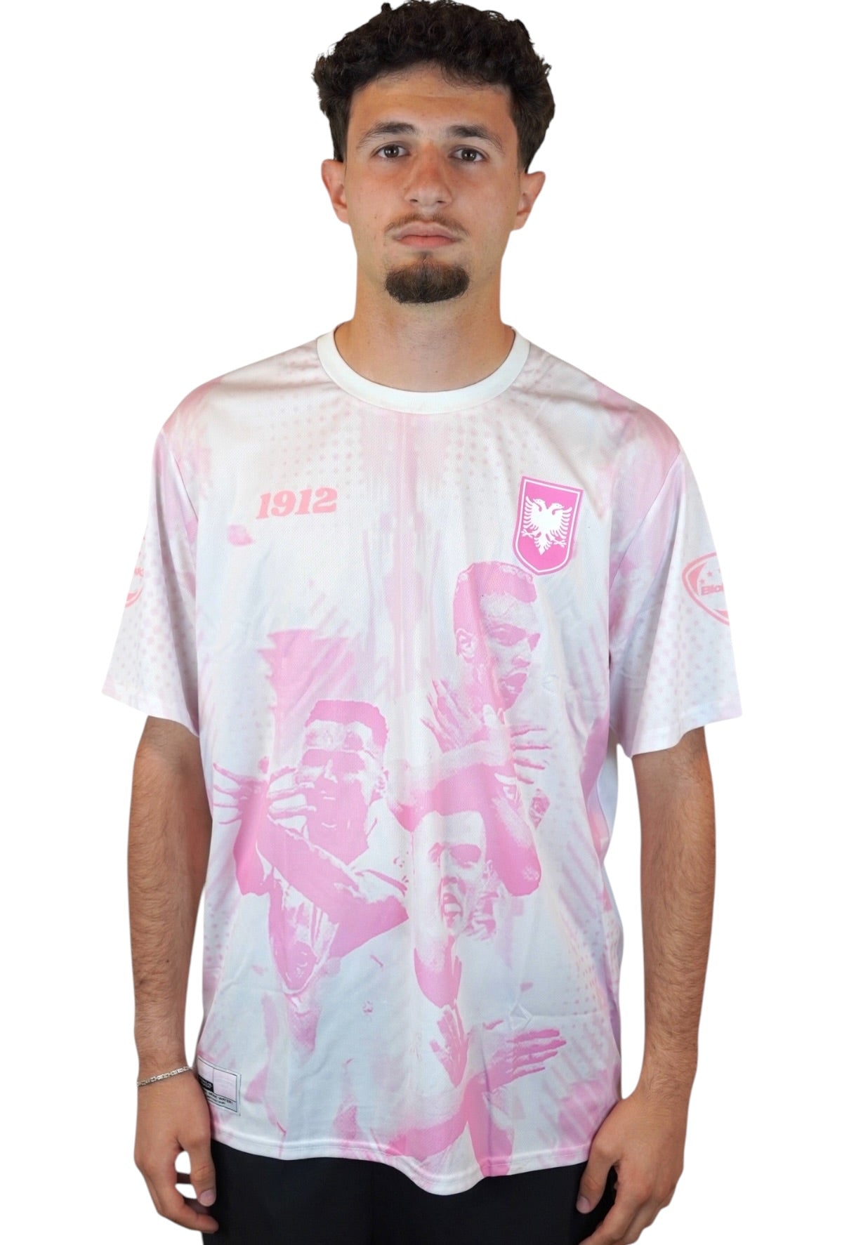 "ALBANIA ICONIC HANDS" JERSEY PINK