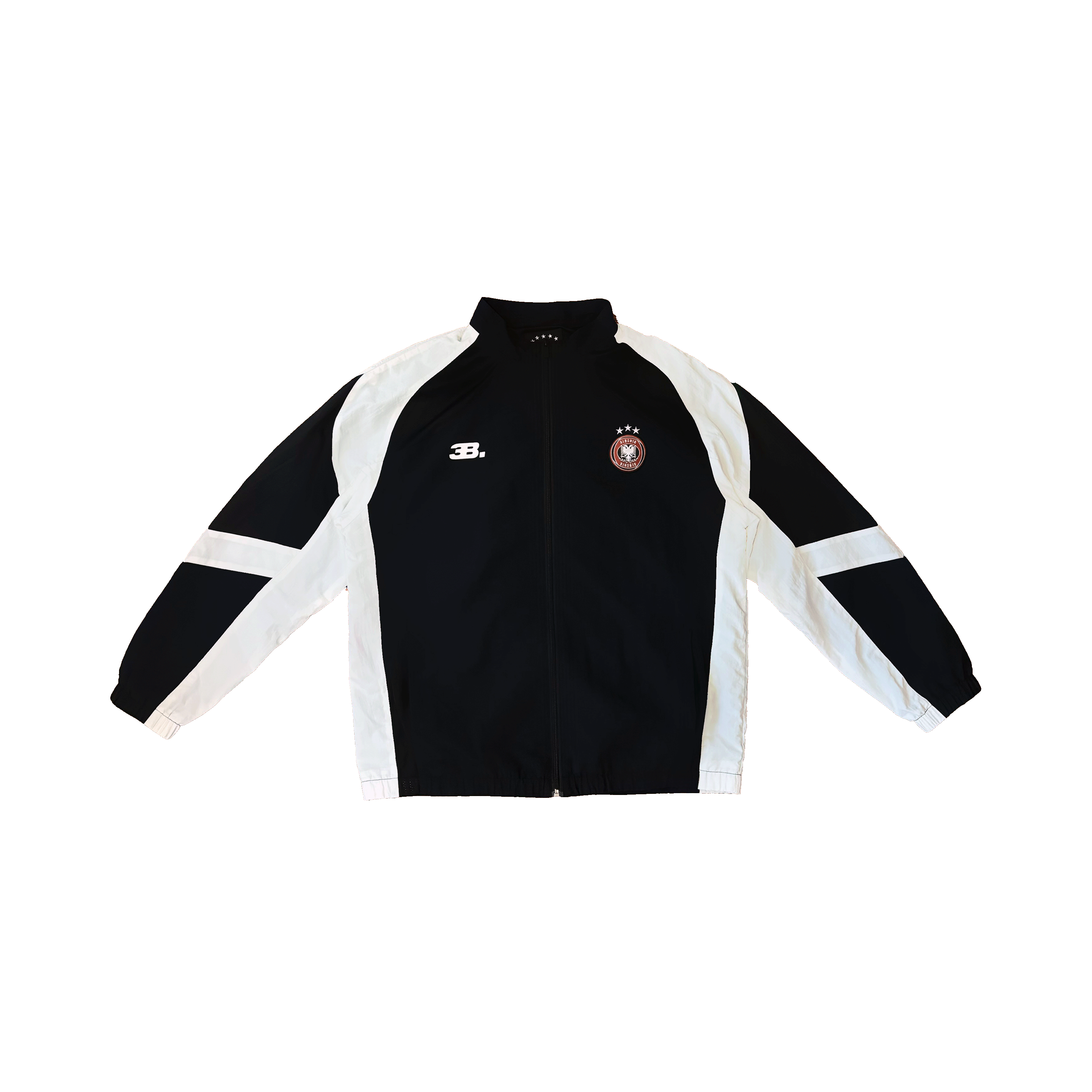 "ALBANIA 1992 TRACKSUIT JACKE" SCHWARZ