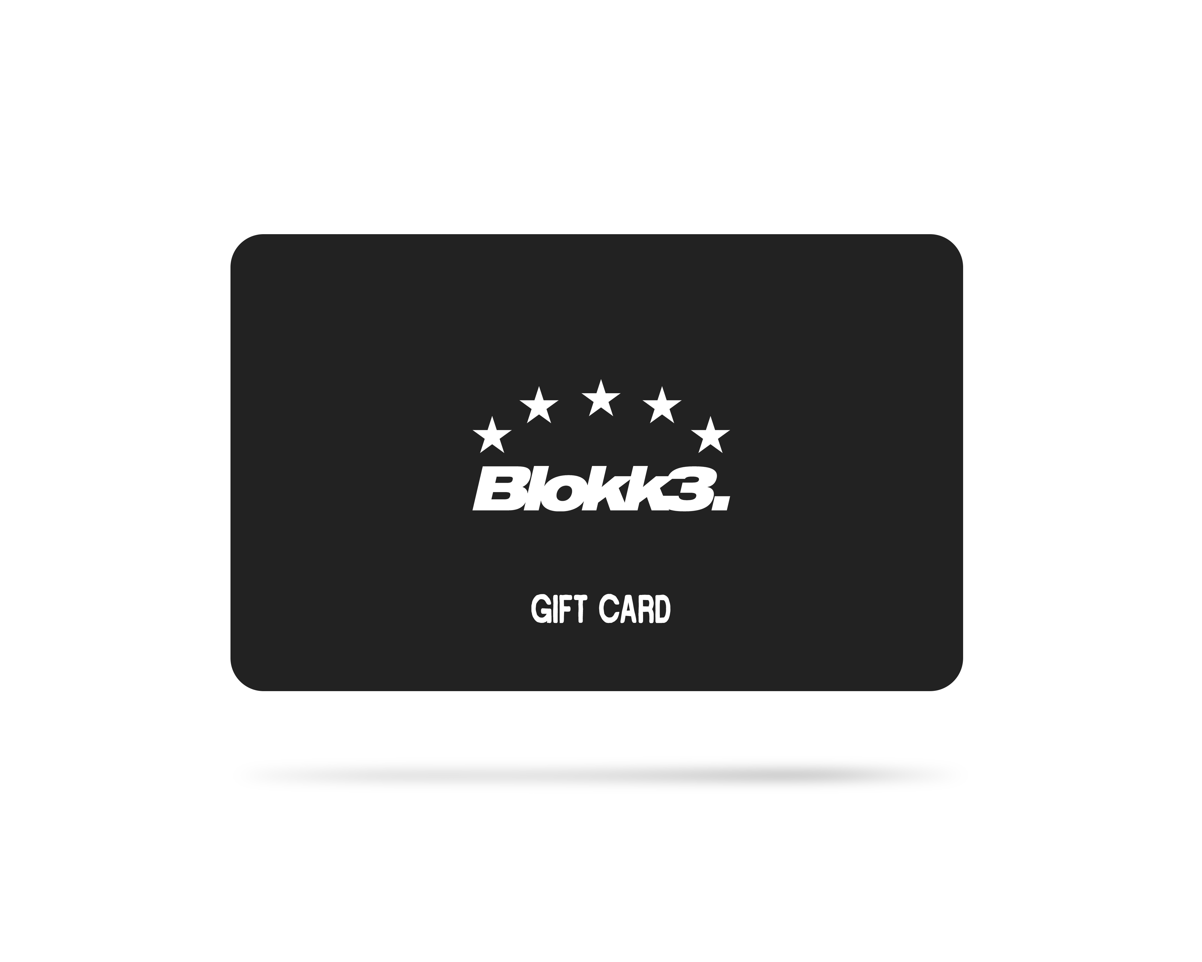 BLOKK3 Gift Cards 