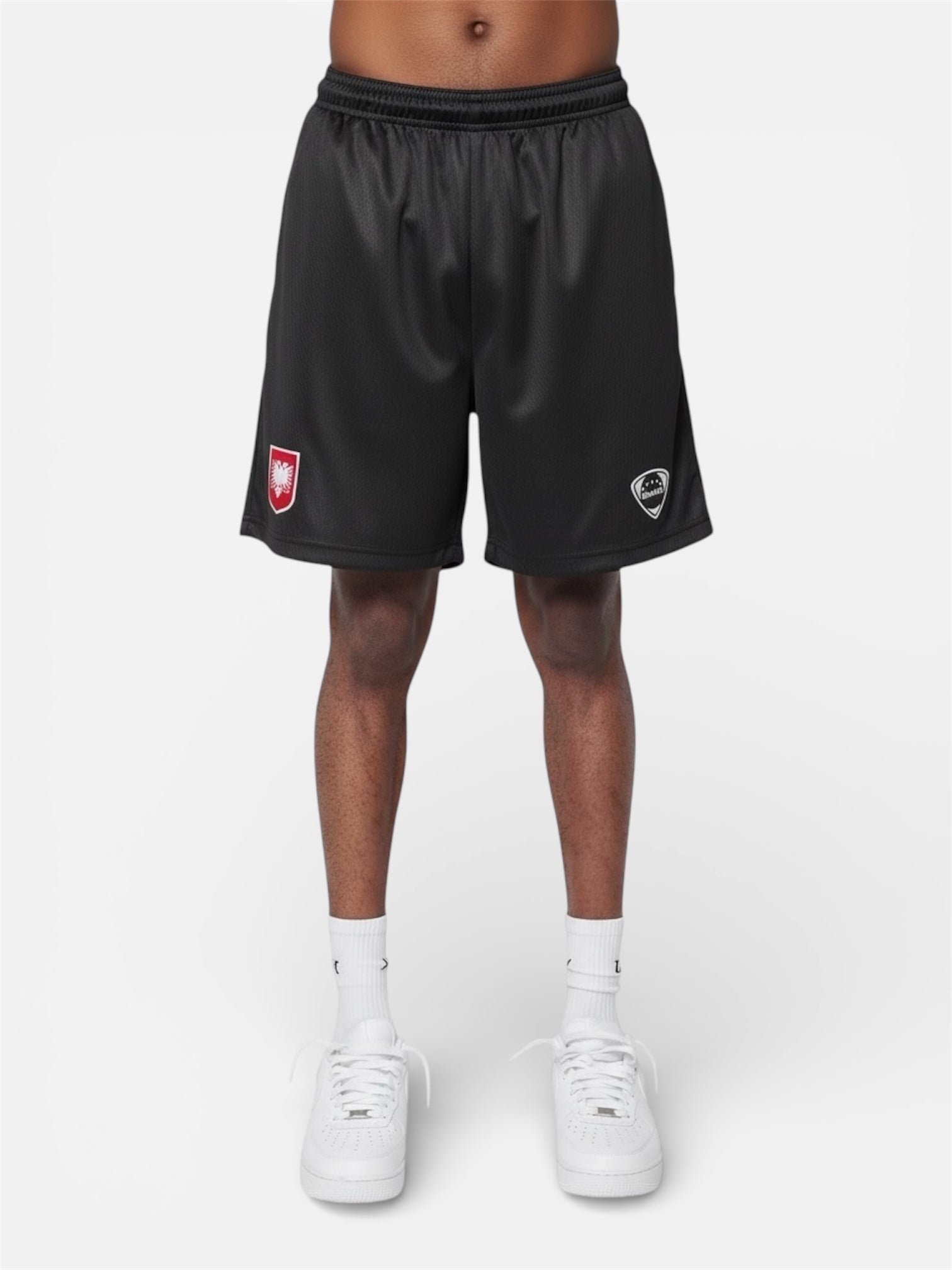 "ALBANIA SHORTS" RED BLACK